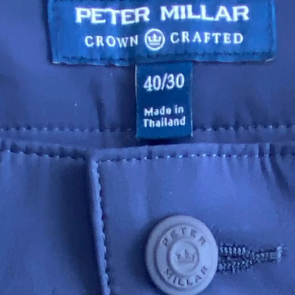 Peter Millar Crown Performance 5 Pocket Dress Casual Golf Pants Navy Blue